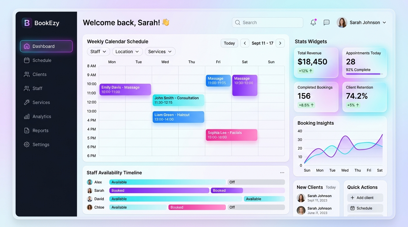 BookEzy Cloud Booking SaaS